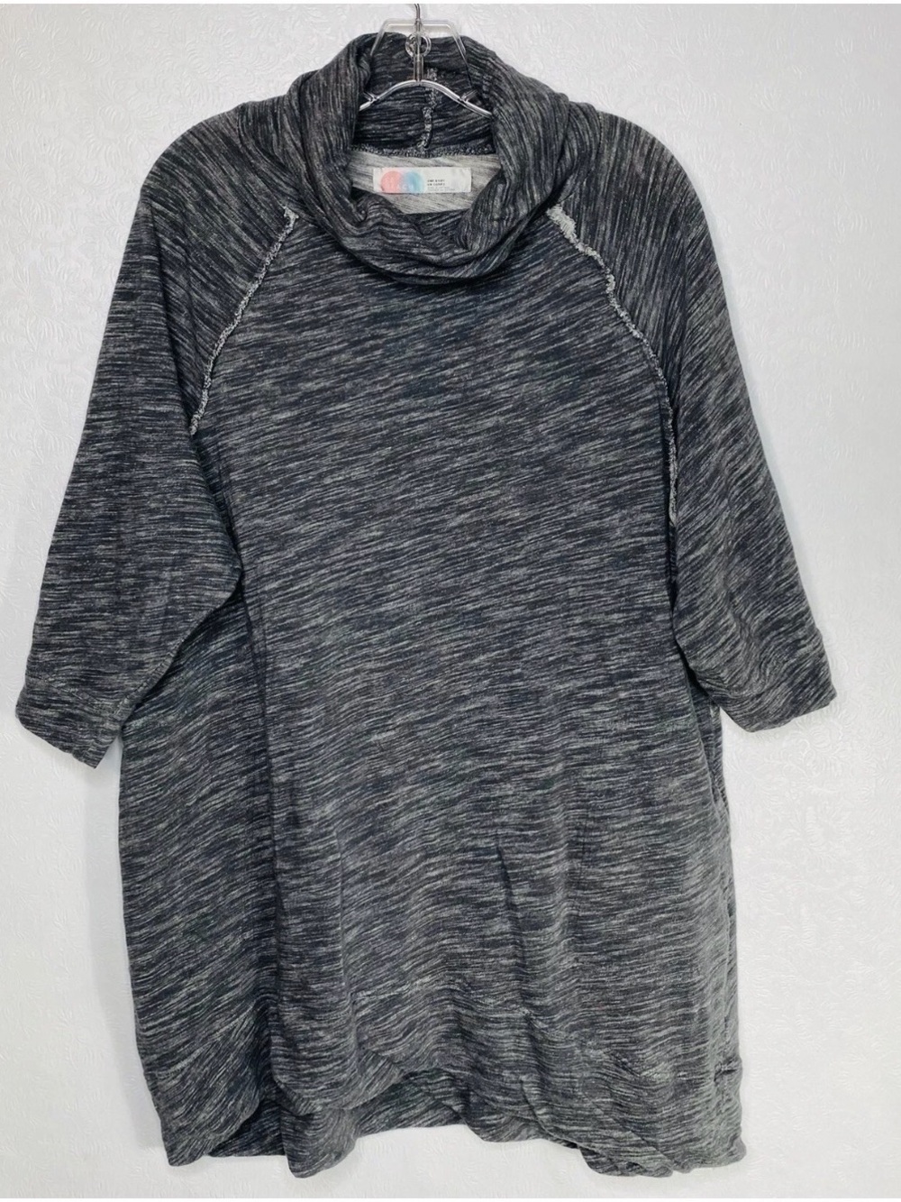 Free People Beach Cowl Neck Mini Dress Womens O/S Side Pockets Cover Up